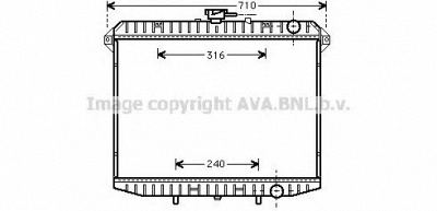 AVA QUALITY COOLING dn2143 -  Радиатор, охлаждение двигателя